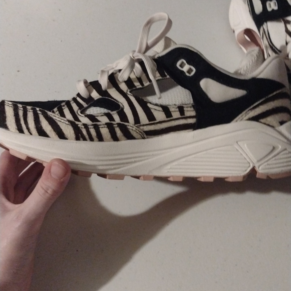 Brandblack Aura 130 Pony Hair Sneakers free people animal print zebra size 8